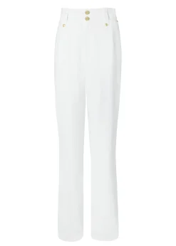 High Waisted Straight Trouser