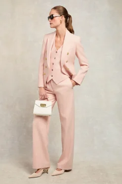 High Waisted Straight Trouser