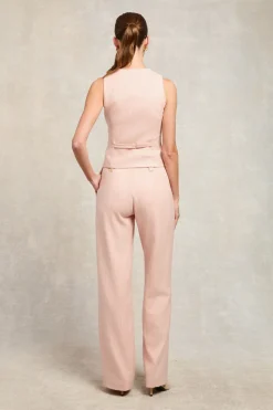 High Waisted Straight Trouser
