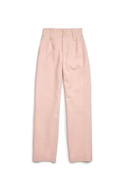 High Waisted Straight Trouser