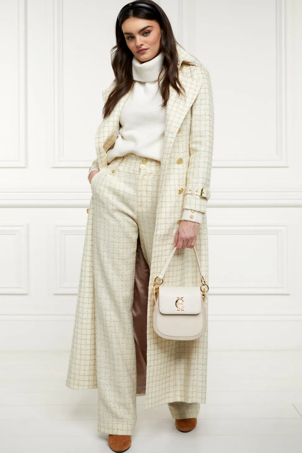 High Waisted Straight Trouser