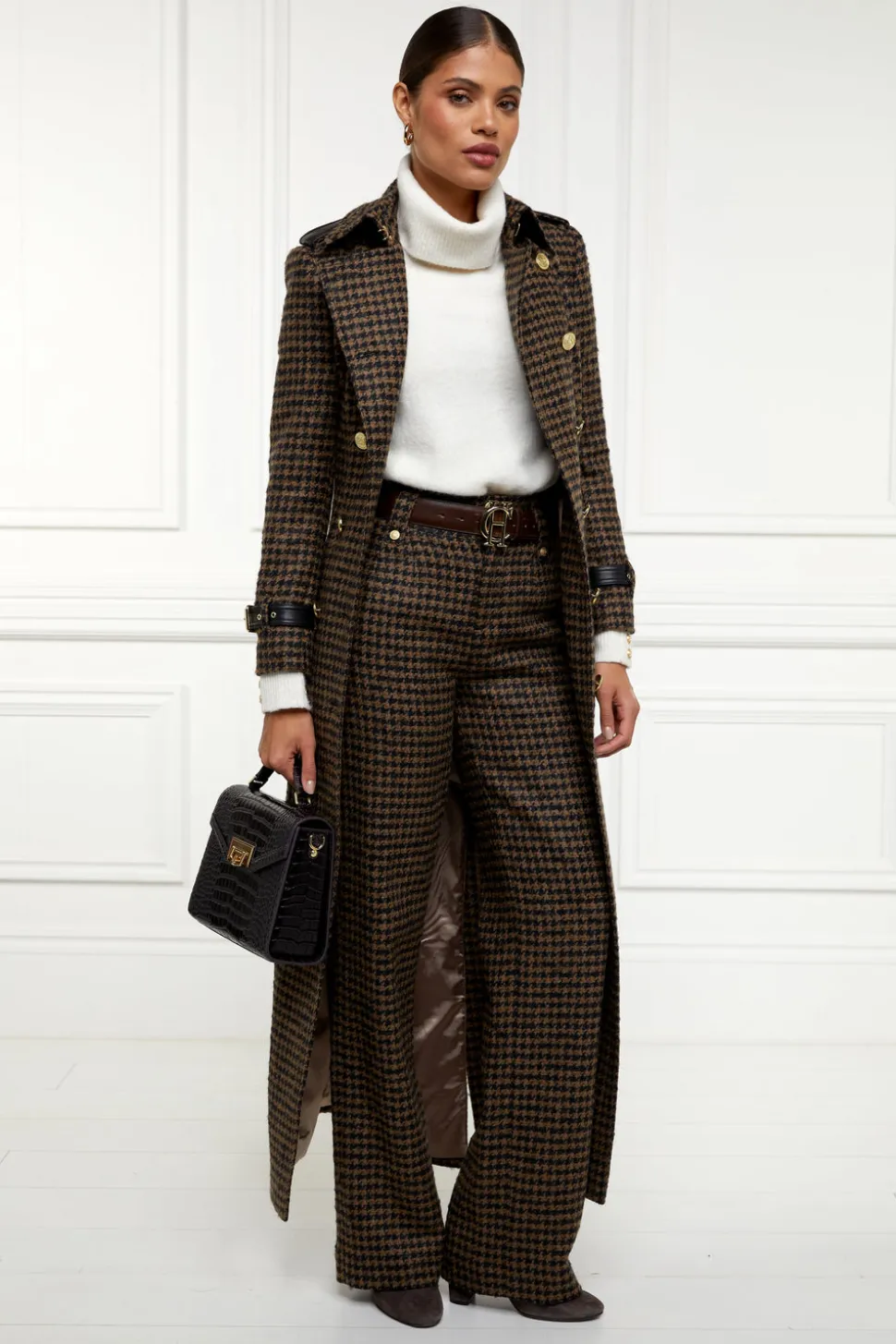 High Waisted Straight Trouser