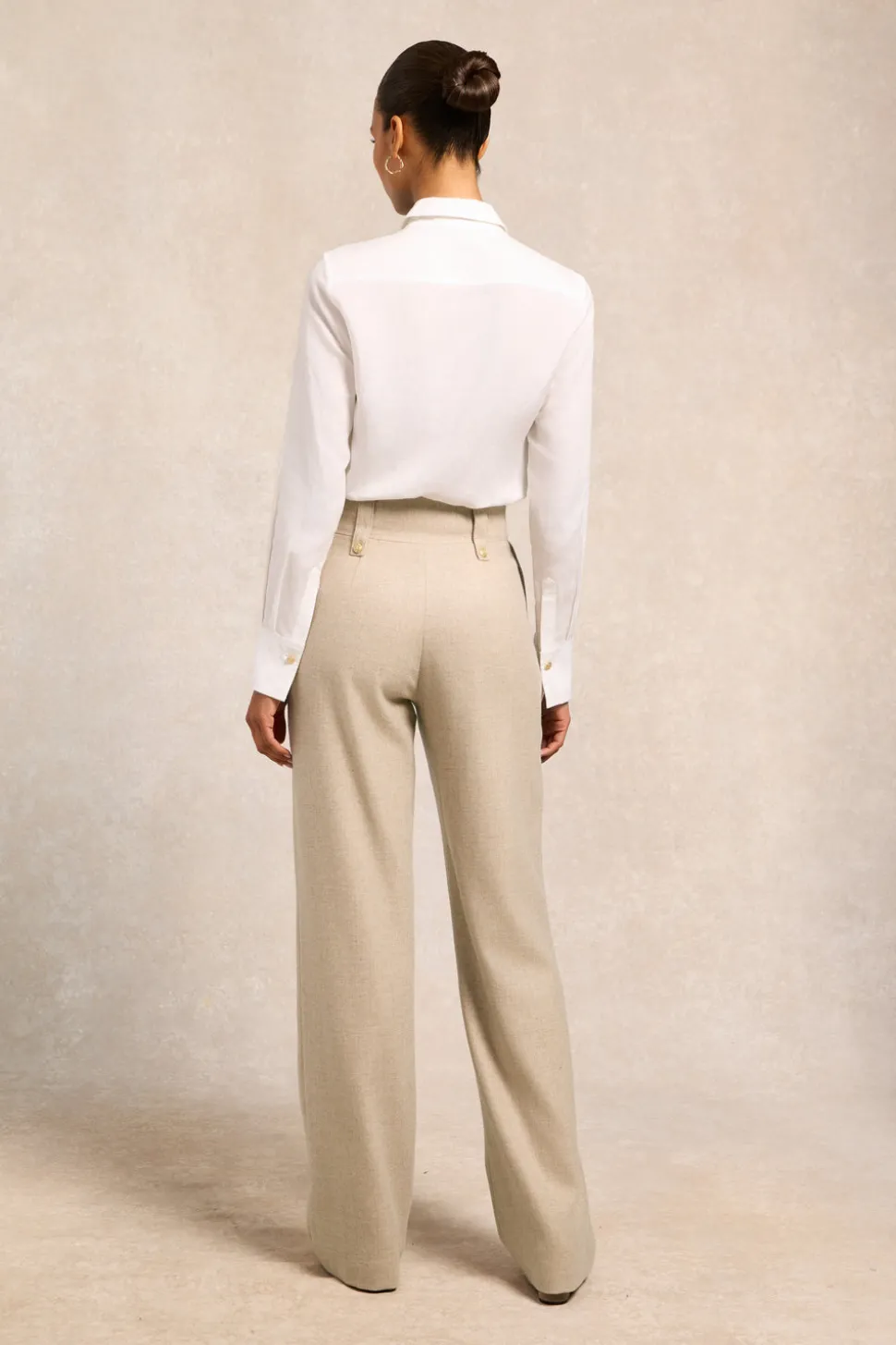 High Waisted Straight Trouser