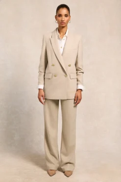 High Waisted Straight Trouser
