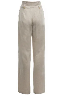 High Waisted Straight Trouser