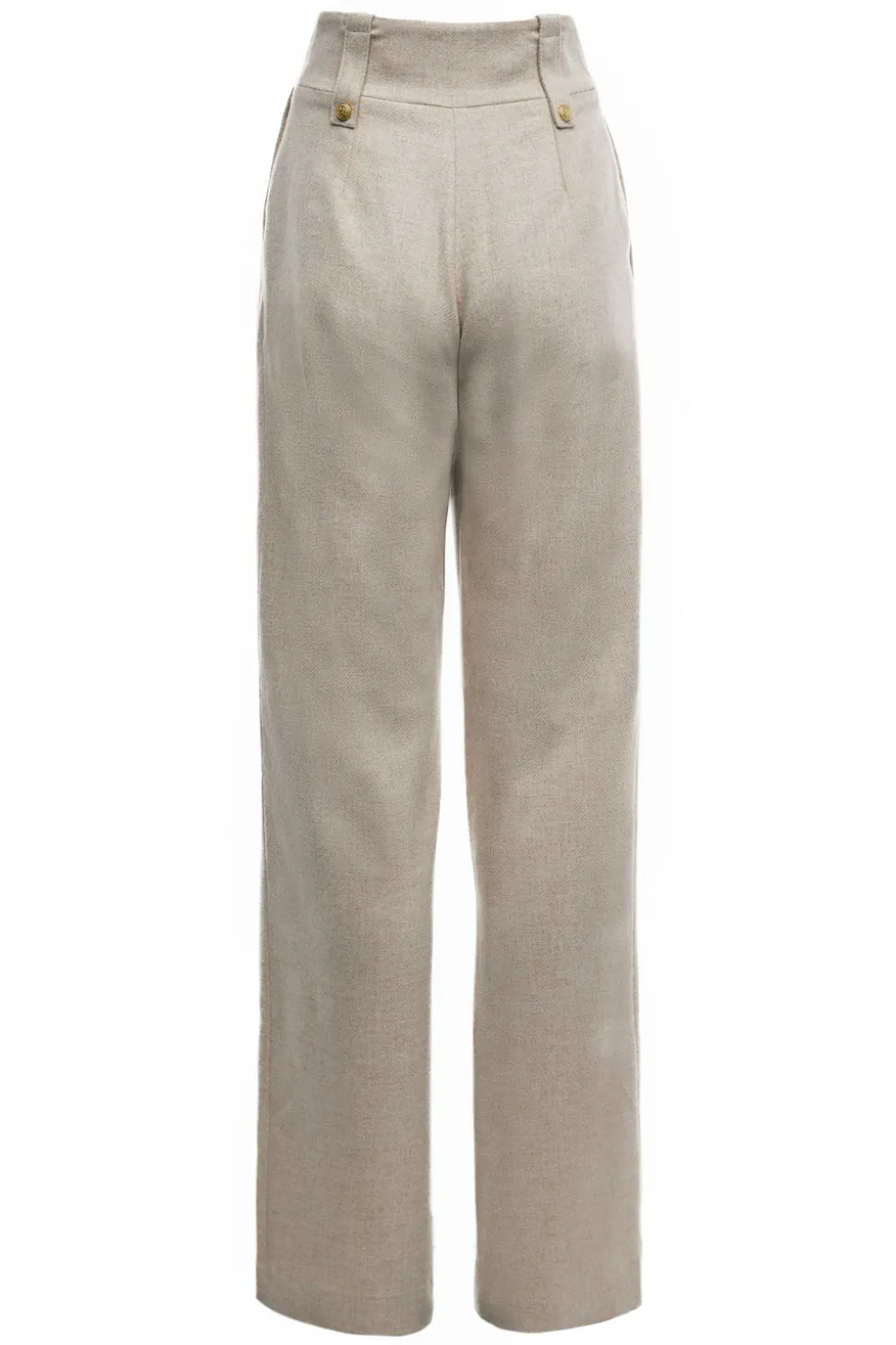 High Waisted Straight Trouser