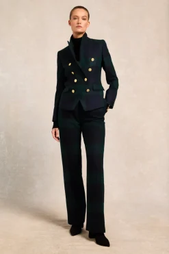High Waisted Straight Trouser