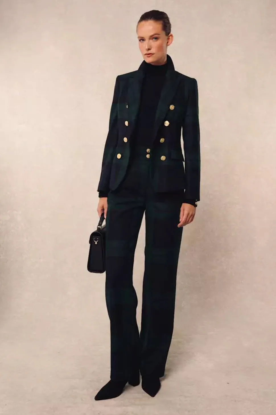 High Waisted Straight Trouser