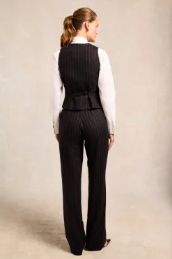 High Waisted Straight Trouser