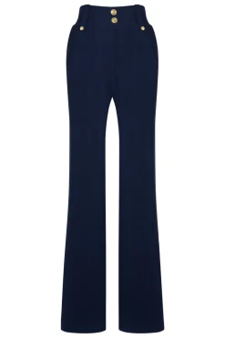 High Waisted Straight Trouser