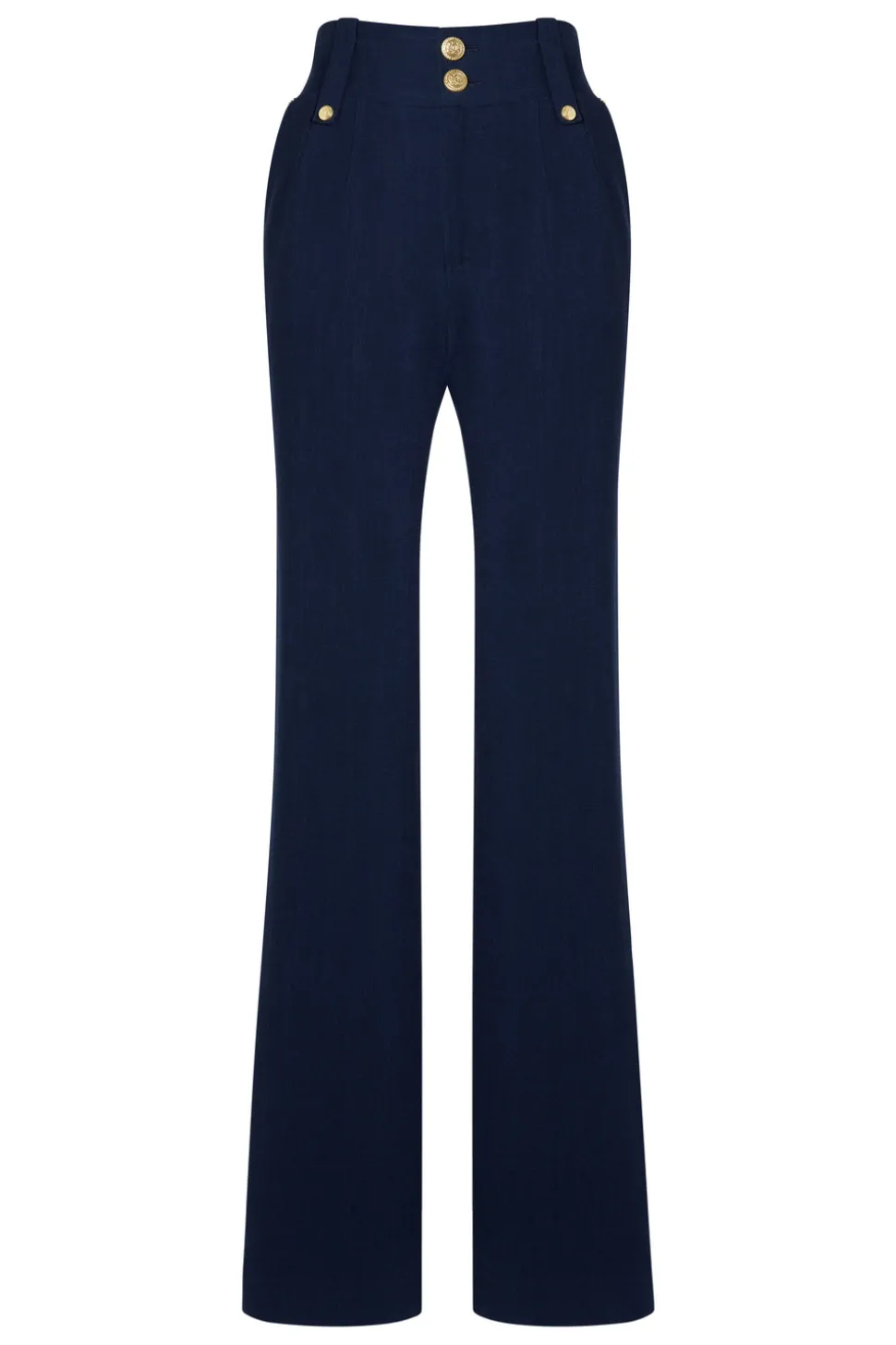 High Waisted Straight Trouser
