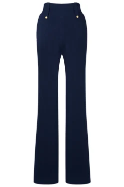 High Waisted Straight Trouser