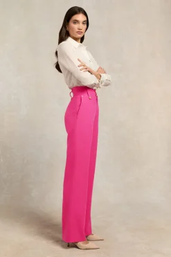 High Waisted Straight Trouser