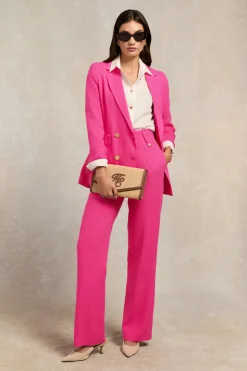High Waisted Straight Trouser