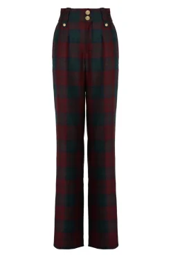 High Waisted Straight Trouser