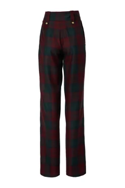 High Waisted Straight Trouser