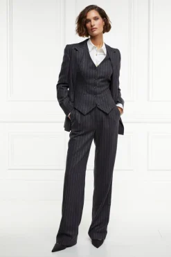 High Waisted Straight Trouser