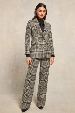 High Waisted Straight Trouser