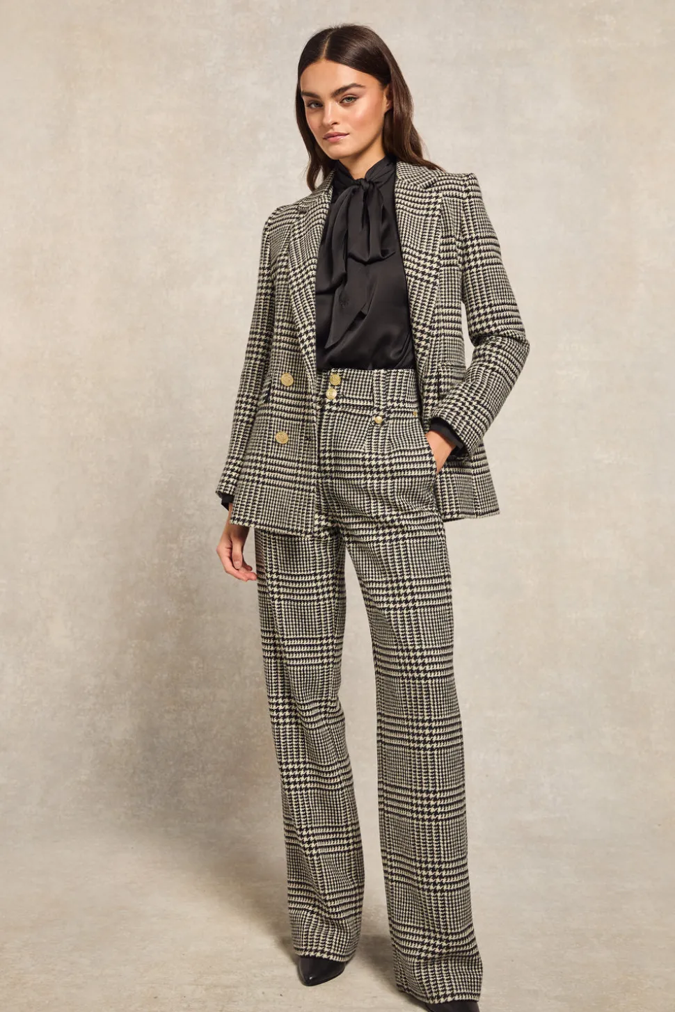 High Waisted Straight Trouser
