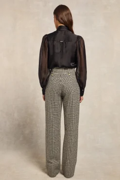 High Waisted Straight Trouser