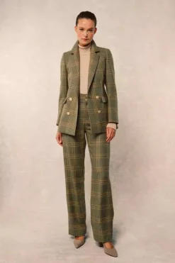 High Waisted Straight Trouser