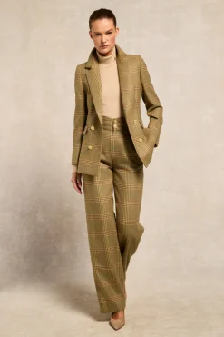 High Waisted Straight Trouser