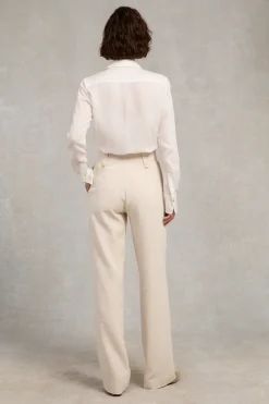 High Waisted Straight Trouser
