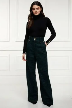 High Waisted Straight Trouser