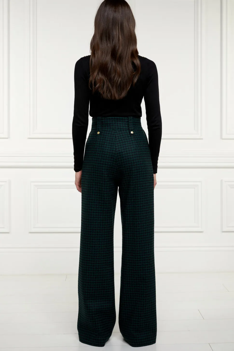 High Waisted Straight Trouser