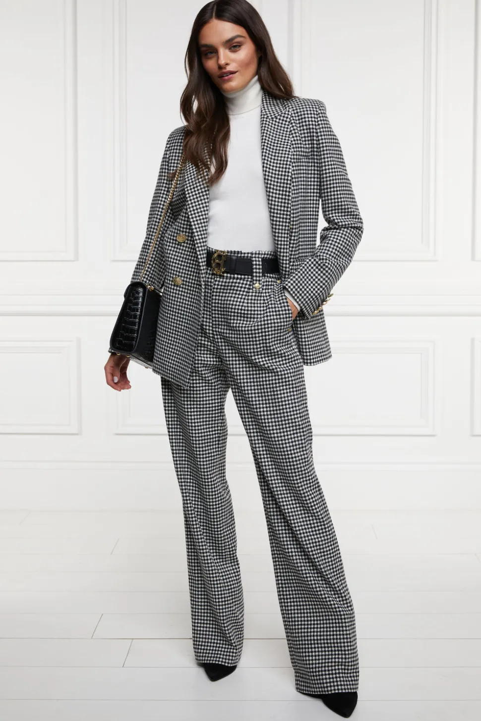 High Waisted Straight Trouser