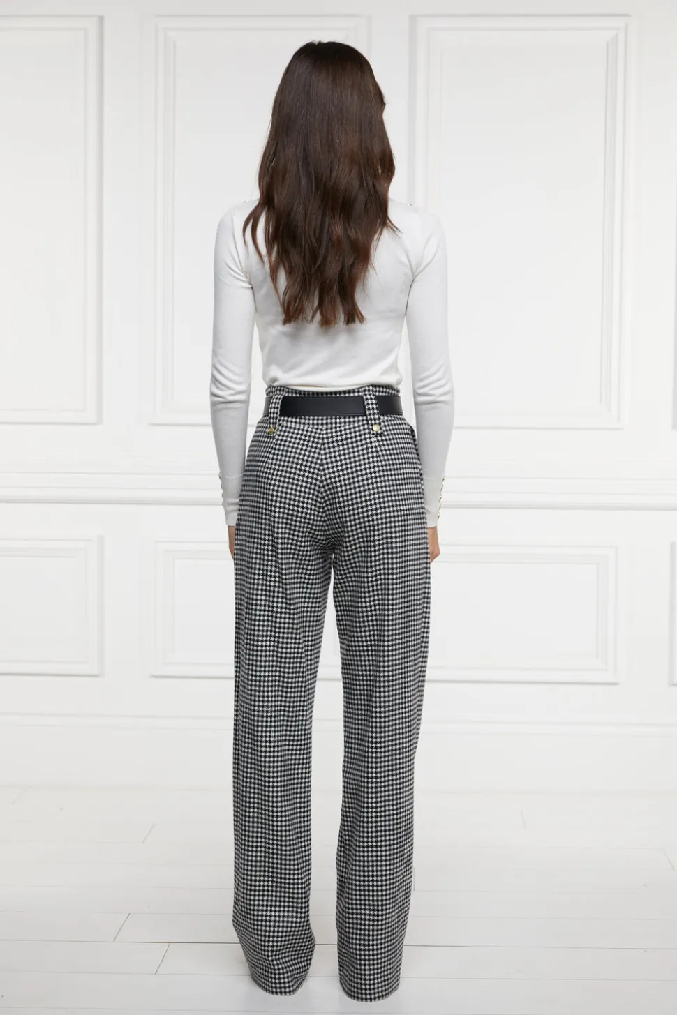High Waisted Straight Trouser
