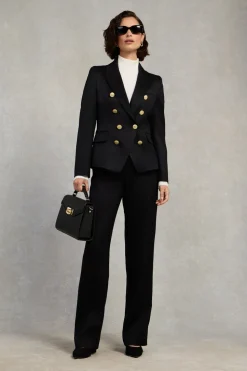 High Waisted Straight Trouser