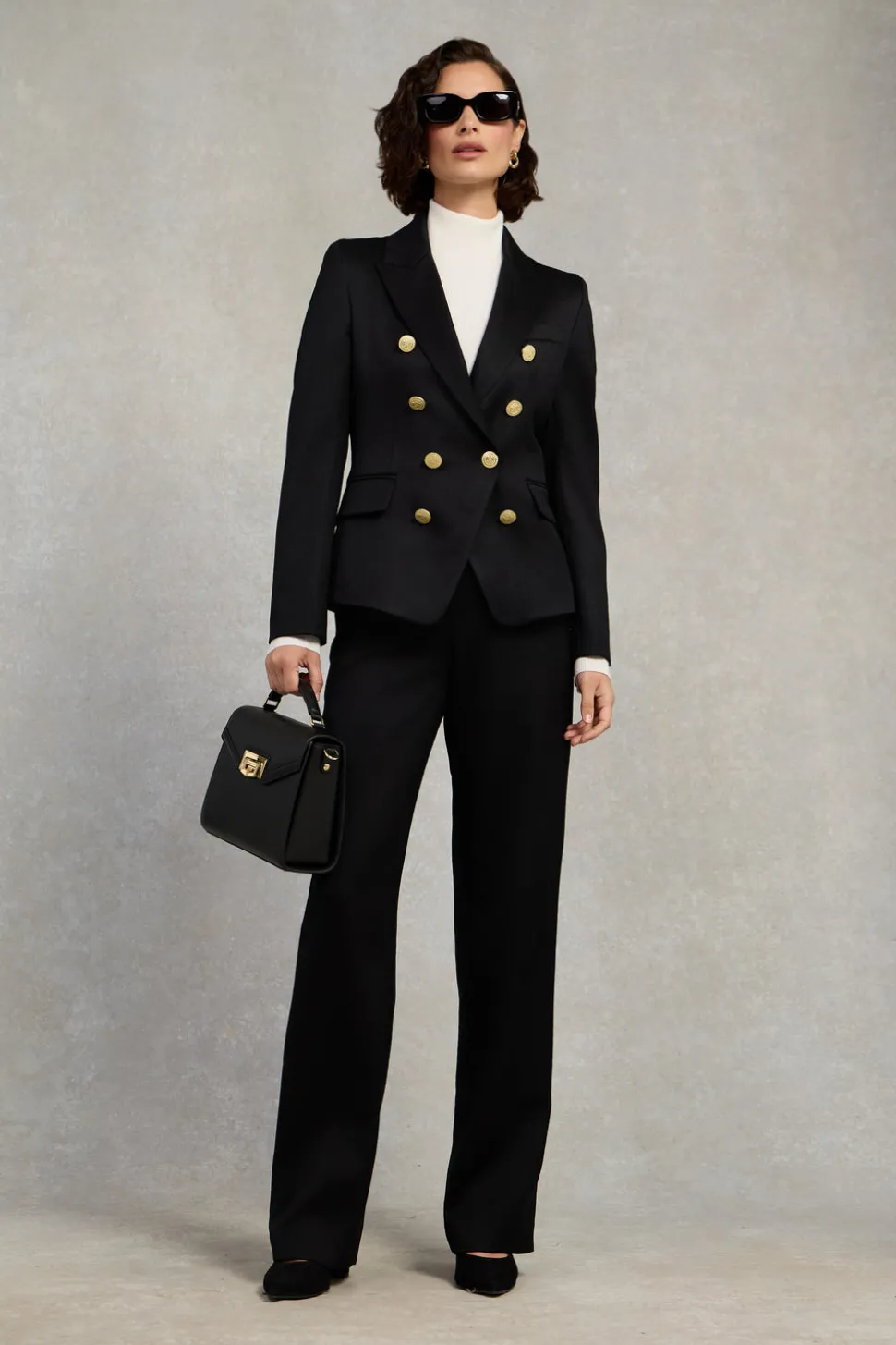 High Waisted Straight Trouser