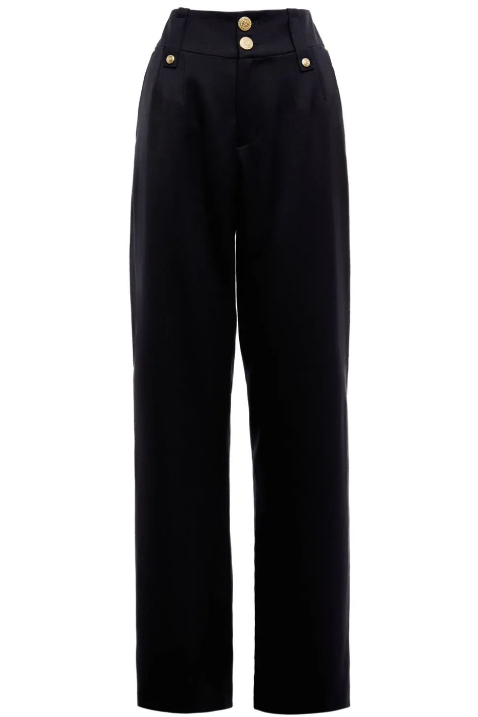 High Waisted Straight Trouser
