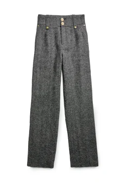 High Waisted Wide Leg Trouser
