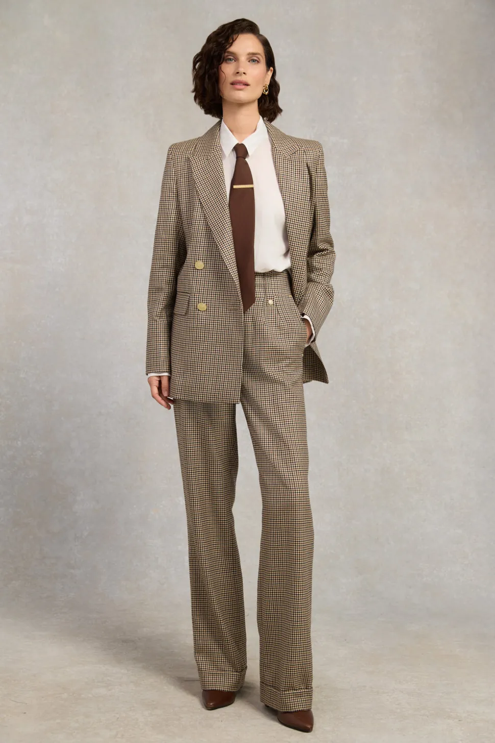 High Waisted Wide Leg Trouser