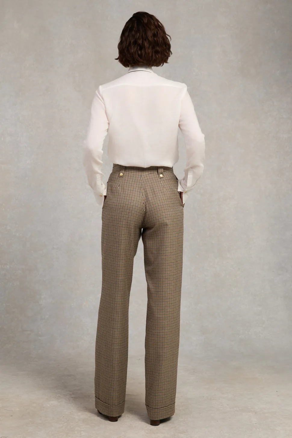 High Waisted Wide Leg Trouser