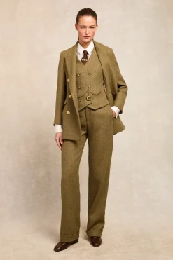 High Waisted Wide Leg Trouser