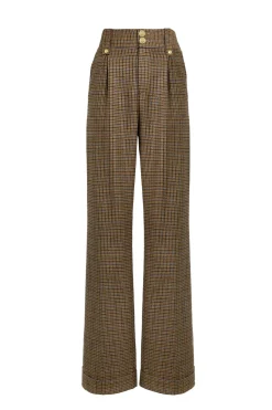 High Waisted Wide Leg Trouser