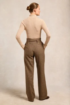 High Waisted Wide Leg Trouser
