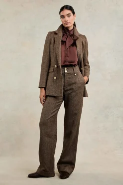 High Waisted Wide Leg Trouser