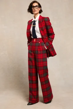 High Waisted Wide Leg Trouser