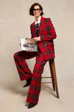 High Waisted Wide Leg Trouser