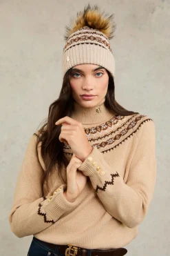Jennifer Fairisle Bobble Hat