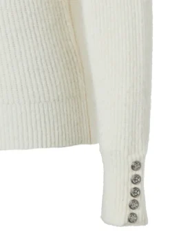 Kelsie Rib Embellished Roll Neck