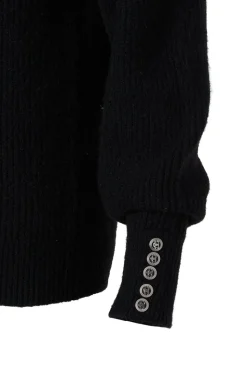 Kelsie Rib Embellished Roll Neck