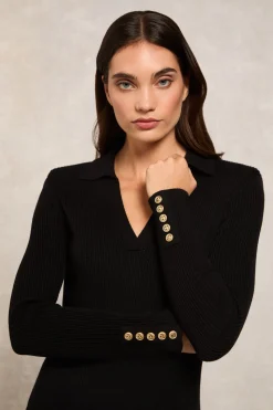Knitted Shirt Dress