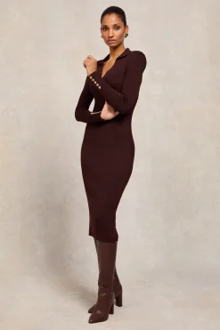 Knitted Shirt Dress