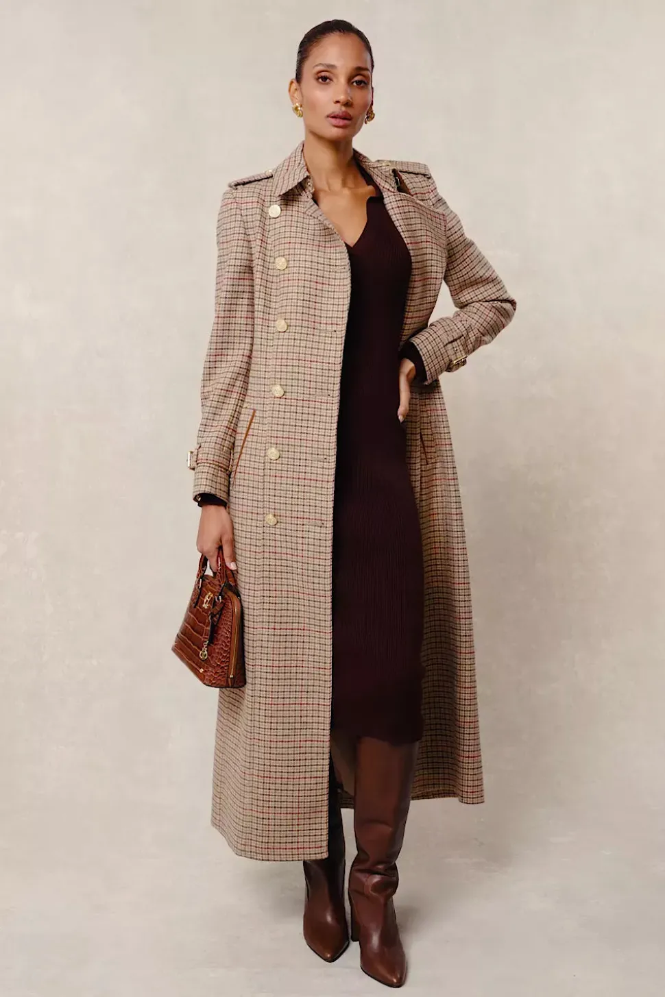 Knitted Shirt Dress