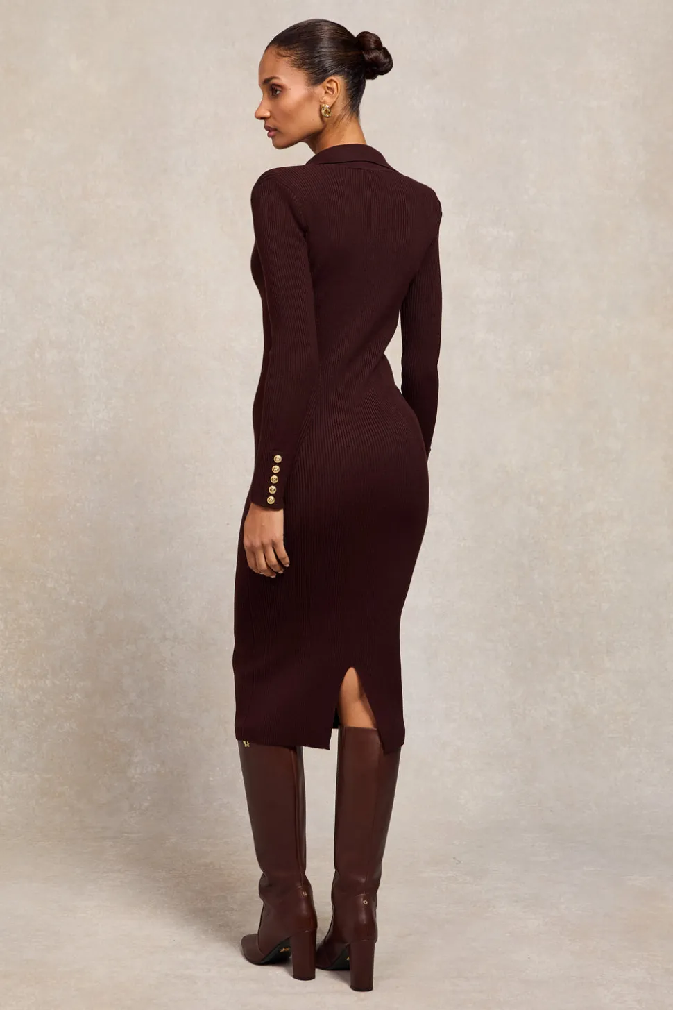 Knitted Shirt Dress